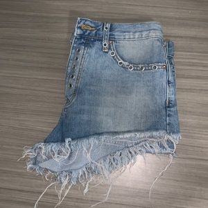 free people jean shorts